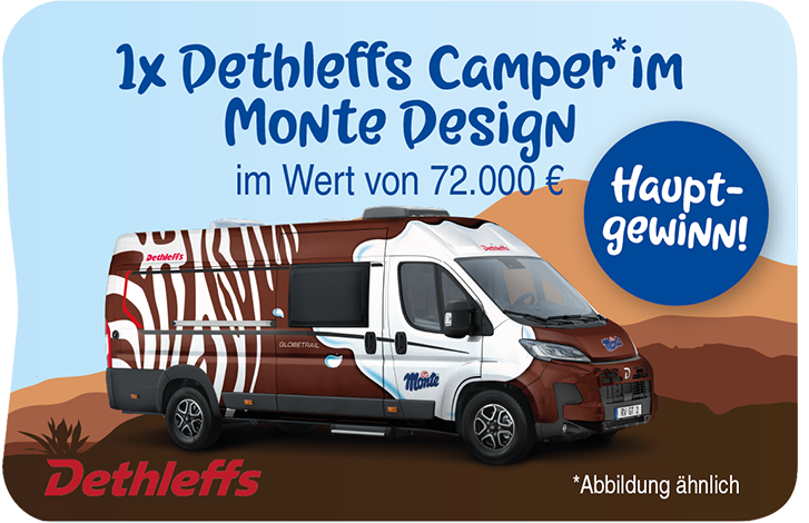 1x Dethleffs Camper im Monte Design