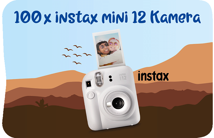100x FUJIFILM instax mini 12 Kamera